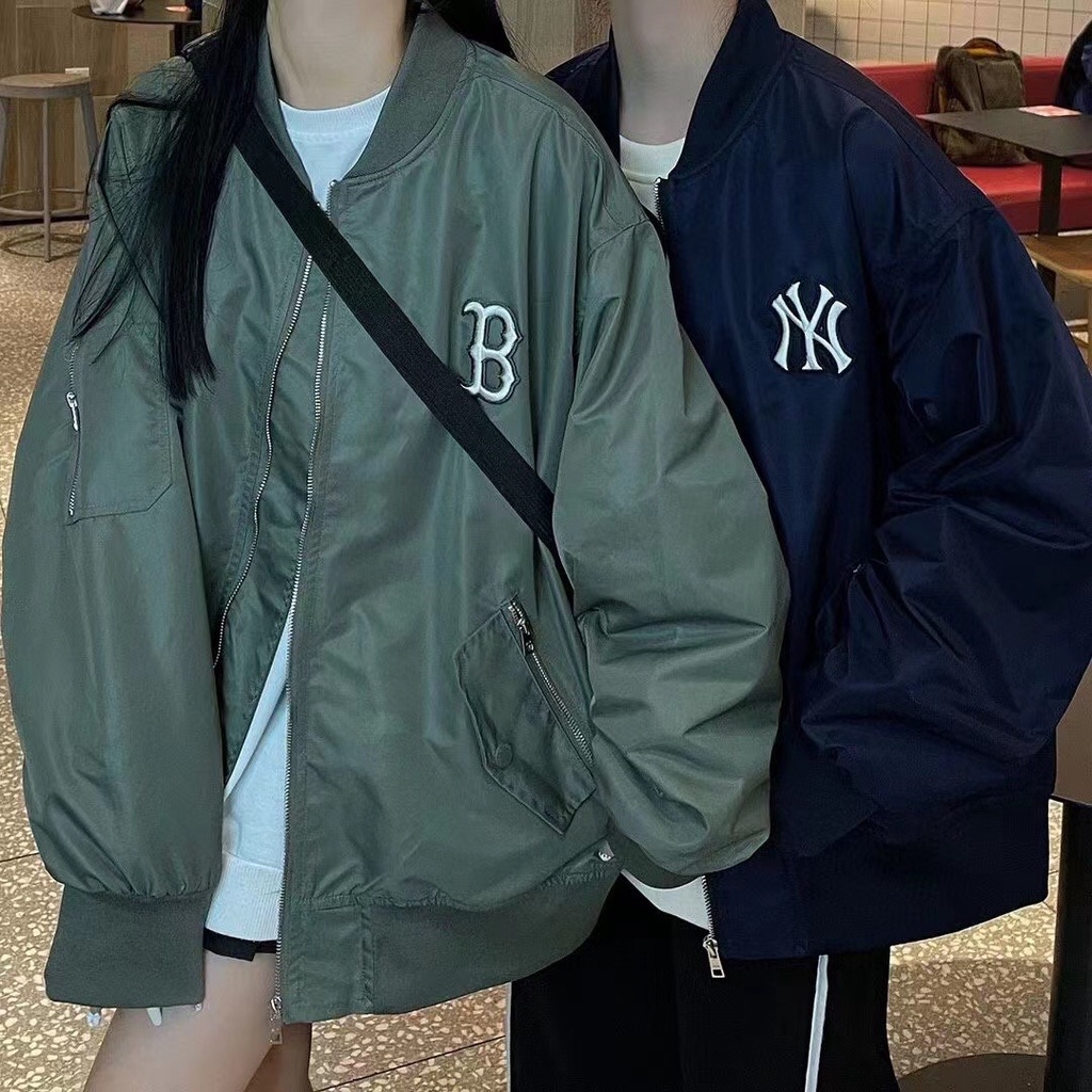 Áo Khoác Bóng Chày Mlb NY Yankees Cổ Tròn Thời Trang Xuân Thu Cá Tính Cho Cặp Đôi