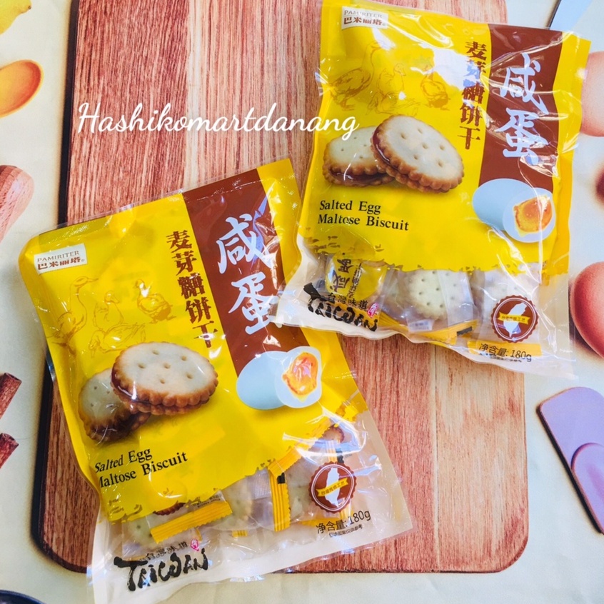 Combo 2 gói bánh quy trứng muối Đài Loan 180g