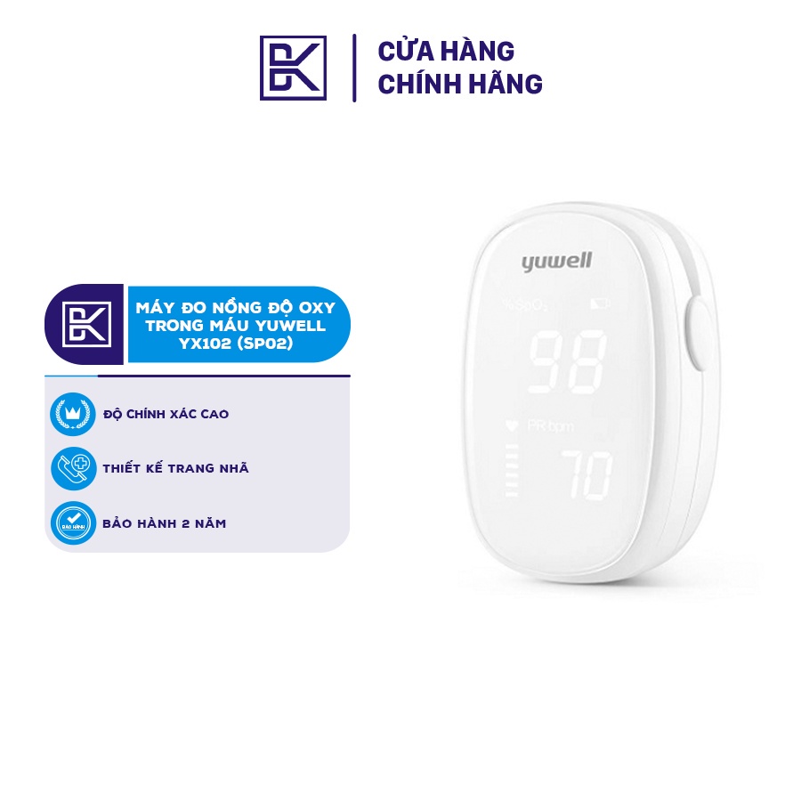 Máy Đo Nồng Độ Oxy Trong Máu Spo2 Yuwell YX102