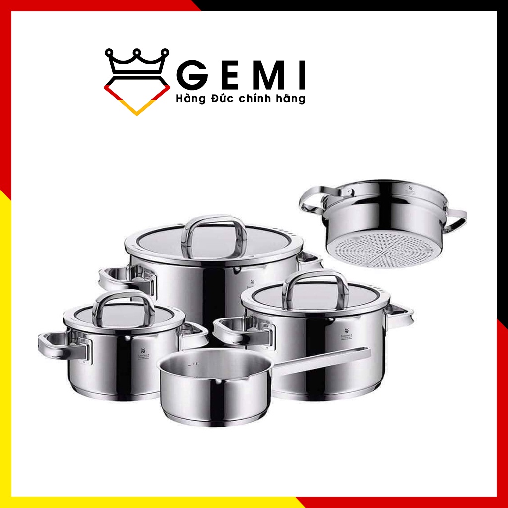 Bộ nồi WMF FUNCTION 5 món kèm xửng hấp 20 cm