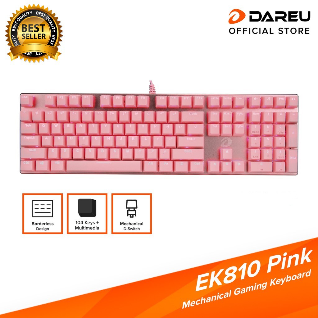 Bàn phím cơ Gaming DAREU EK810 - Queen/ Black  - Hàng chính hãng