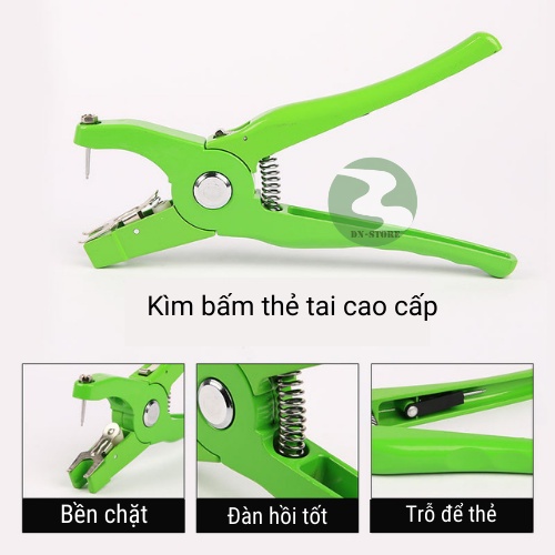 Kìm bấm thẻ tai heo Dương Ninh Nhiều kích thước KT15