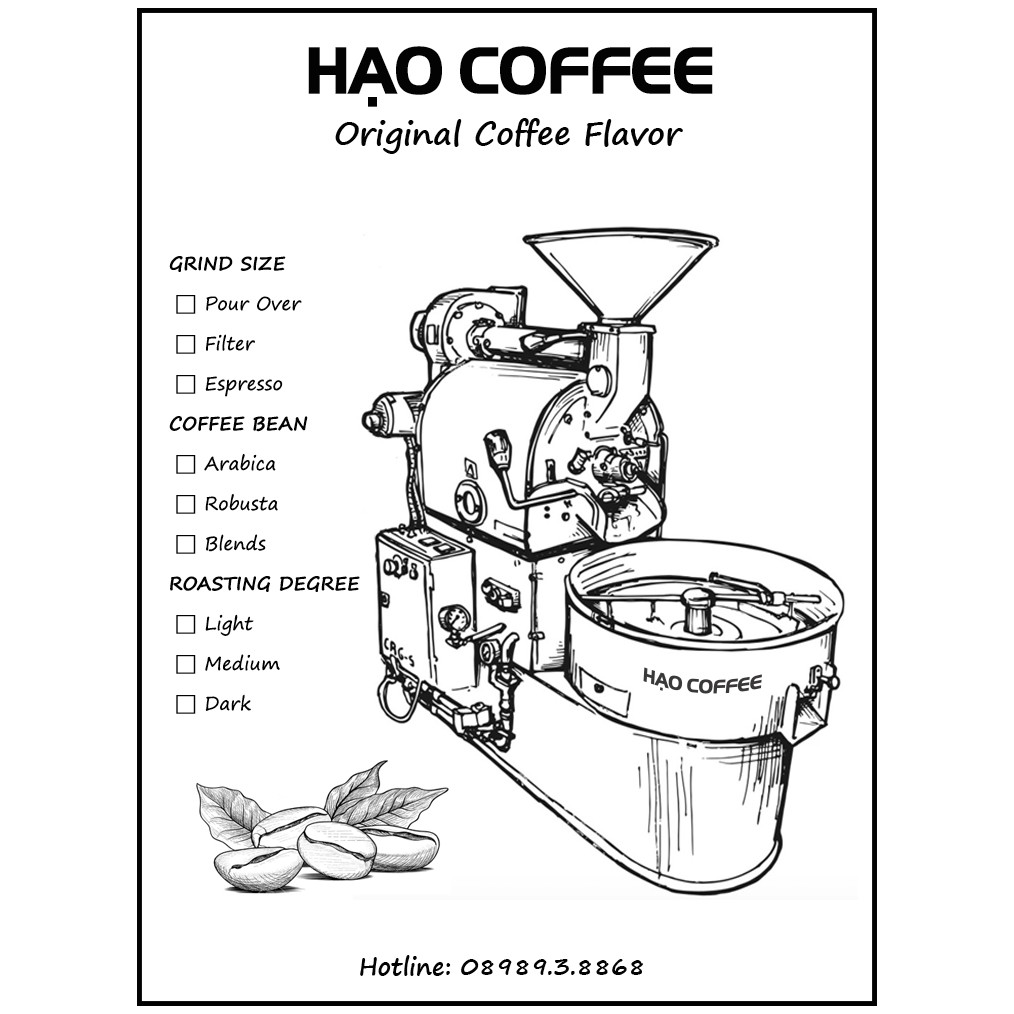 Cà phê Robusta nguyên chất 100% Không pha trộn - Không tẩm ướp - Không hương liệu