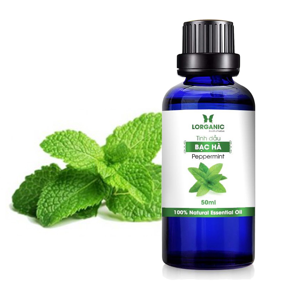 Tinh dầu bạc hà Lorganic Peppermint 100% Natural Essential Oil 50ml