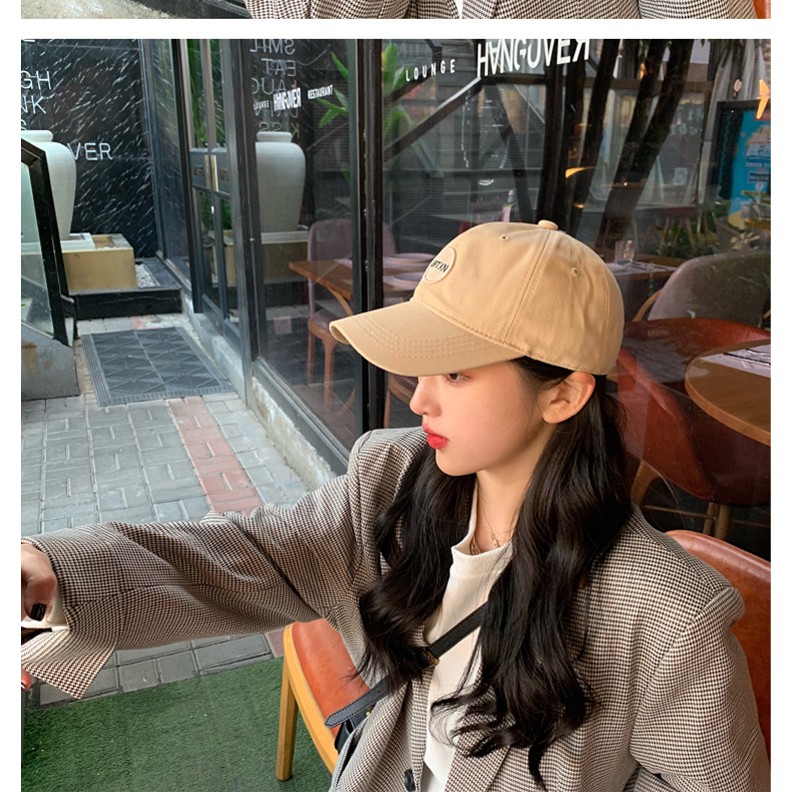 Mũ lưỡi trai ❤️ Nón kết thêu chữ 4 màu huy hiệu Phong cách Ulzzang form unisex nam nữ M03
