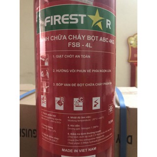 Bình Bột Chữa Cháy 4kg có tem kiểm định
