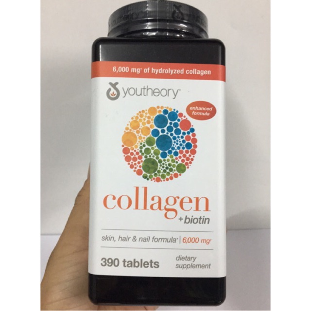 Viên uống youtheory collagen type 1,2&3 390 viên - ảnh sản phẩm 1