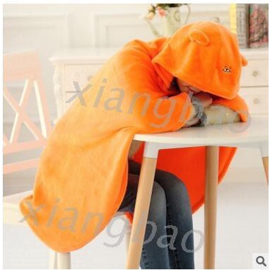 ☍✠Áo choàng vải lông cừu có mũ trùm nhân vật Umaru-Chan 10ms
