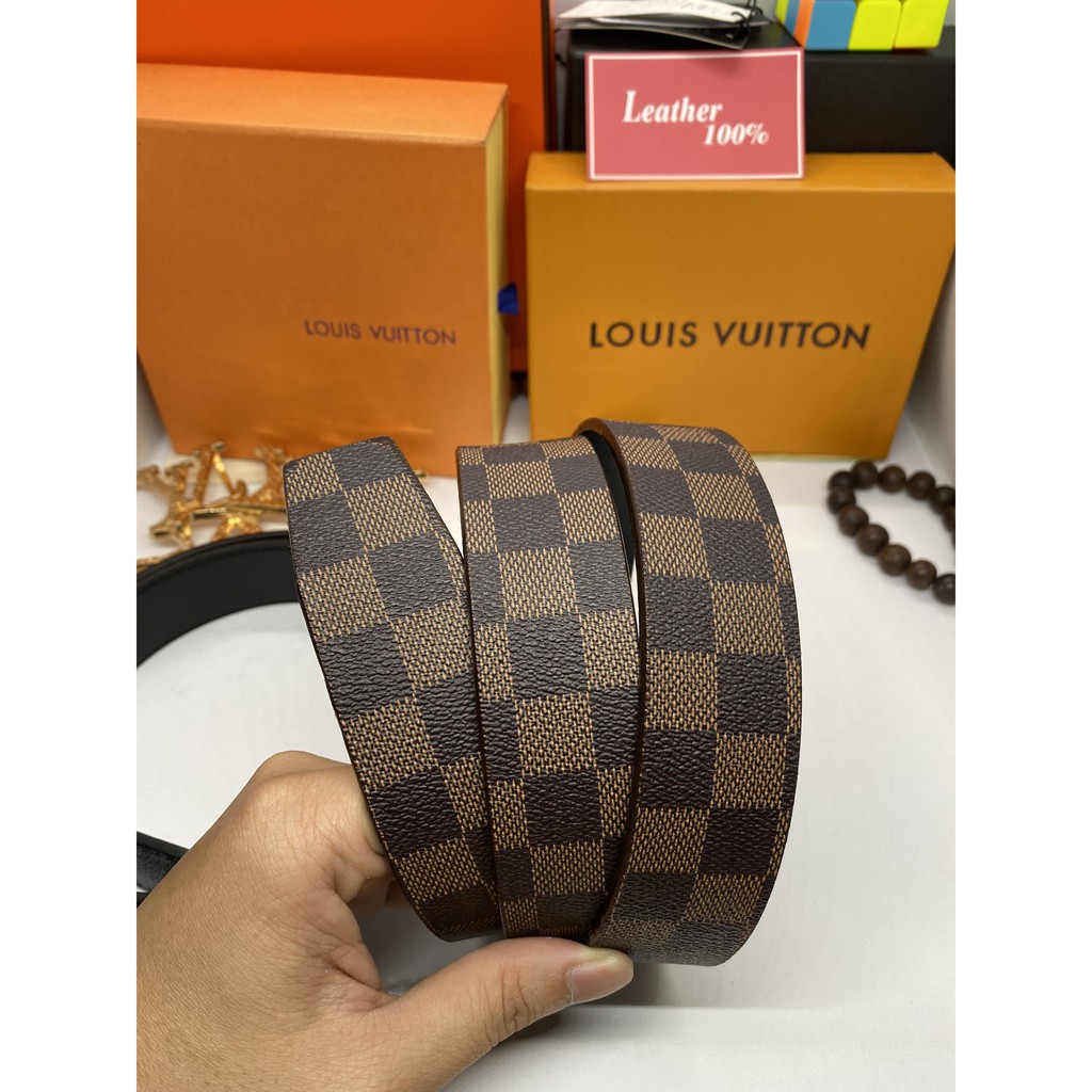 Thắt Lưng Nam LV cao cấp, Dây lưng Nam LV thời trang đủ màu trắng ,xanh,nâu mẫu dây nịt nam LV hot trend 2021