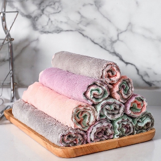 [GIÁ SỐC] COMBO 10 Chiếc Khăn Lau Tay Nhà Bếp Đa Năng- Siêu thấm nước - Khăn lau đa năng 2 màu, Khăn lau tay