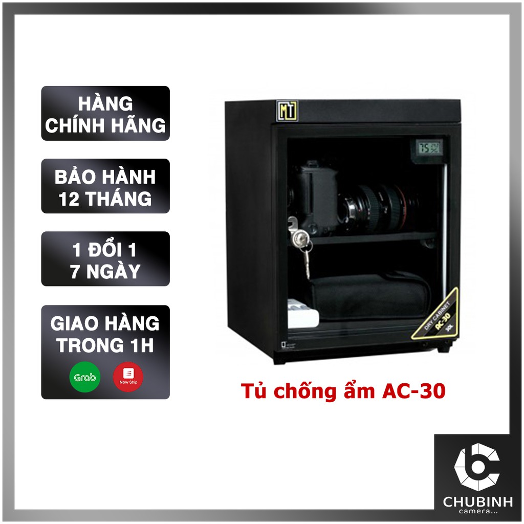Tủ Chống Ẩm MT cho máy ảnh, ống kính | Tủ chống ẩm AC30