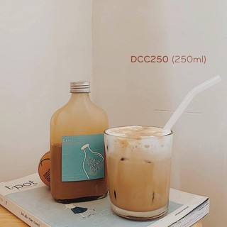 Combo 6c - chai thủy tinh dẹp 250ml dcc
