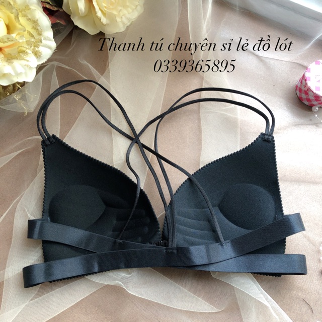 Áo Bra 2 dây cài trước không gọng đệm 1,5cm | BigBuy360 - bigbuy360.vn