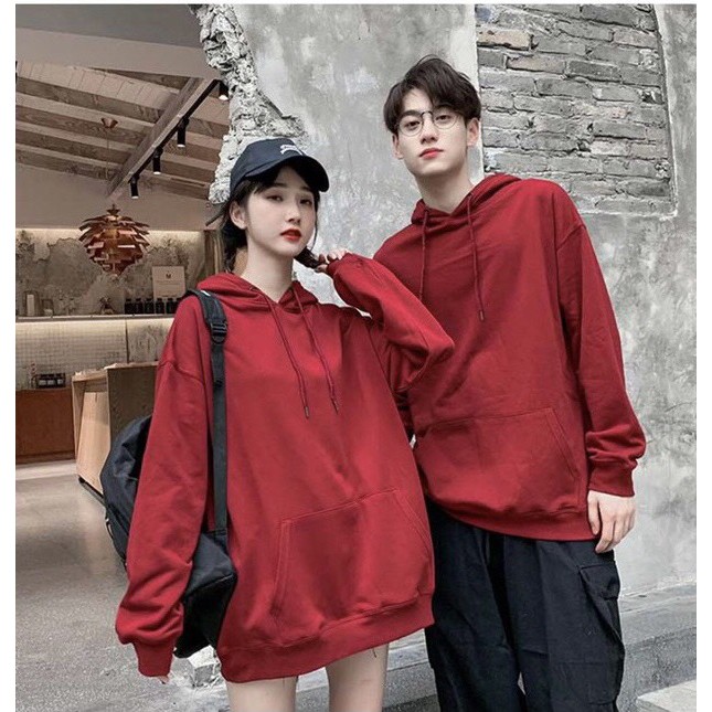 Áo hoodie nam nữ nỉ bông màu trơn, áo hoodie nam nữ unisex form rộng dễ mặc | BigBuy360 - bigbuy360.vn