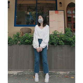 Áo trơn cổ tim