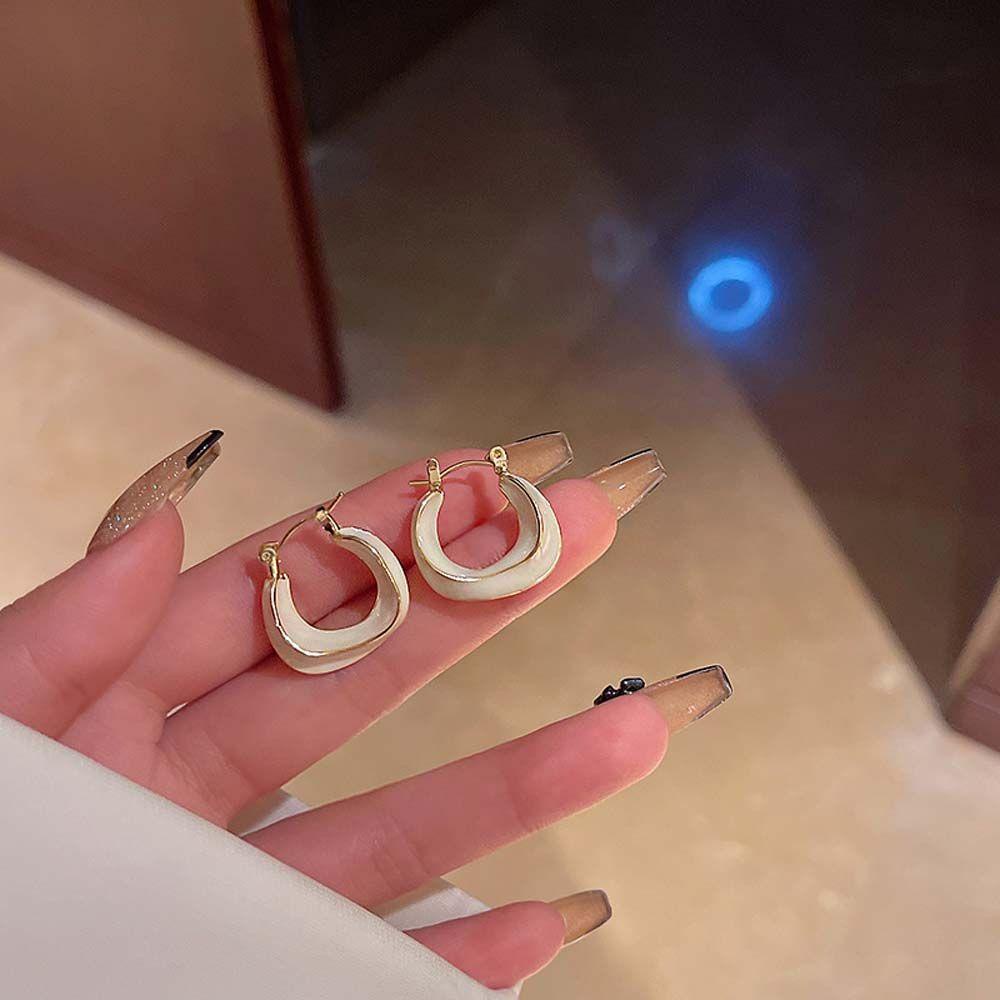 Bông Tai Hình Chữ C Phong Cách Hàn Quốc Dành Cho Nữ