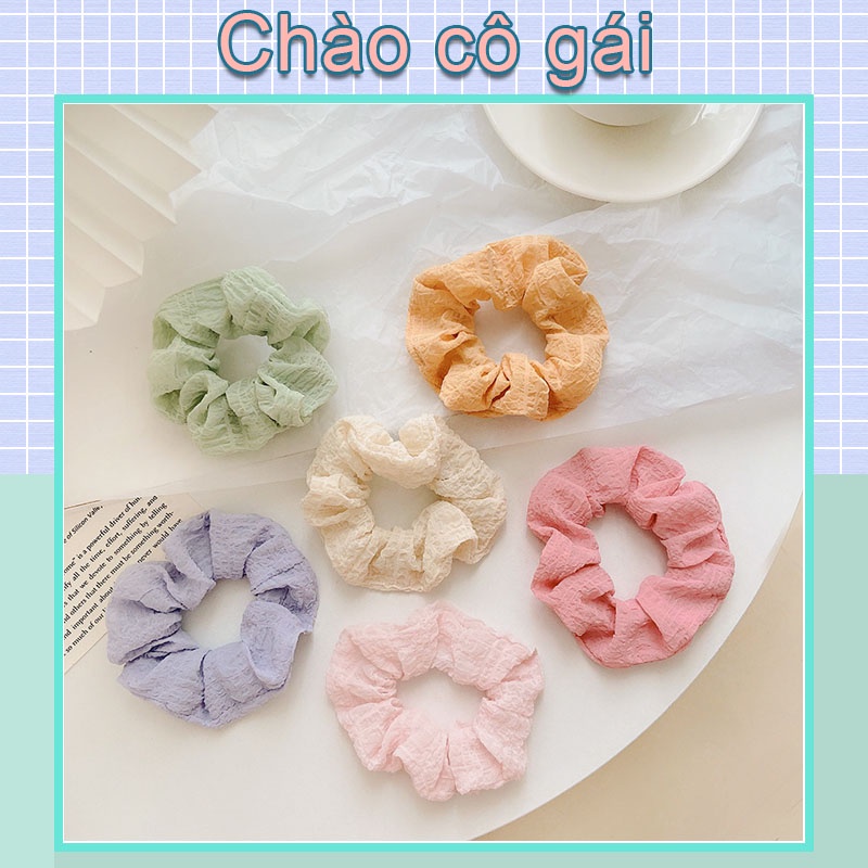 Băng đô cài tóc màu trơn/ tím/ xanh dương thời trang cho nữ