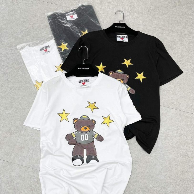 áo thun - áo phông -  trắng unisex cao cấp chất đẹp thương hiệu M.o. s.c.h. i.n.o qccc | BigBuy360 - bigbuy360.vn