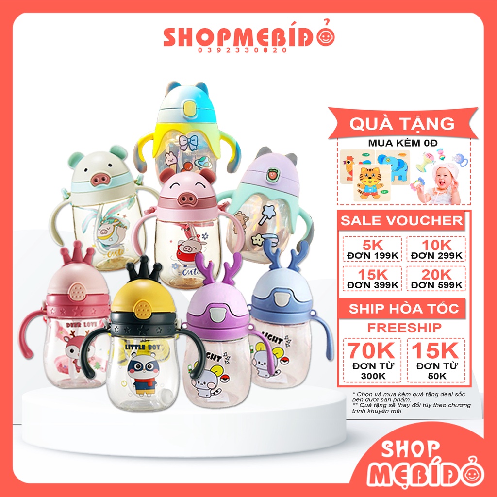 Bình Tập Uống Nước Uống Sữa Chống Sặc Cao Cấp An Toàn Cho Bé