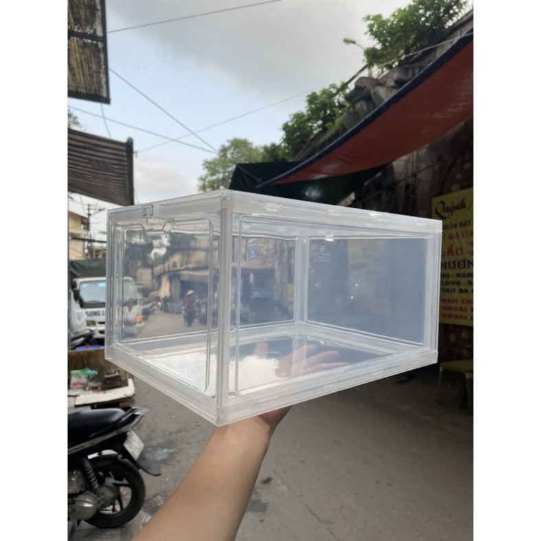 Hộp đựng giày trong suốt, Sneaker Box, Hộp giày ngang