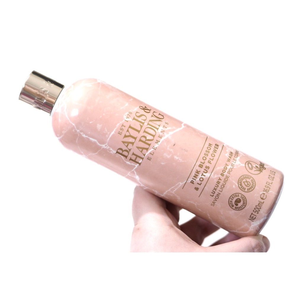 Sữa tắm nước hoa cao cấp hương hoa hồng và hoa sen Baylis &amp; Harding 500ml
