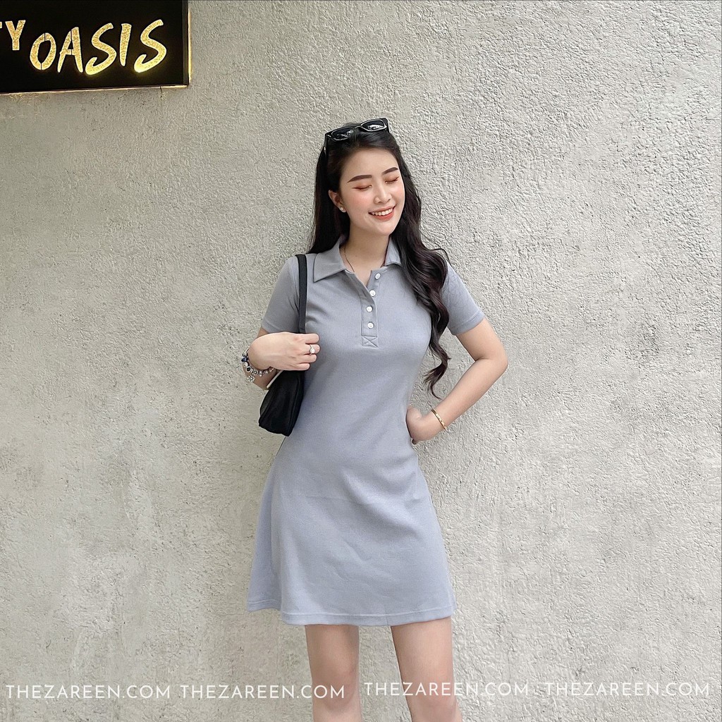 [Mã FAGREAT1505 giảm 8% tối đa 50K đơn 250K] ĐẦM POLO DÁNG XÒE ZAREEN DAX34 XANH DƯƠNG | BigBuy360 - bigbuy360.vn