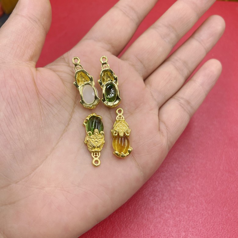 Vòng cổ Mặt Đá Hình Chú Mèo Phong Cách Cổ Điển