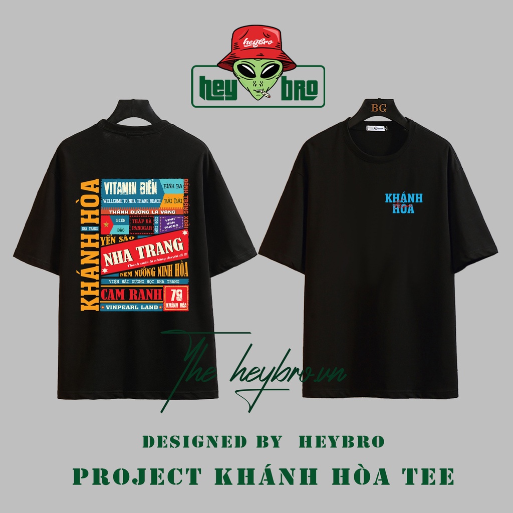 Áo thun nam nữ Unisex tay lỡ form rộng Local Brand HEYBRO phong cách GenZ VIỆT NAM /06