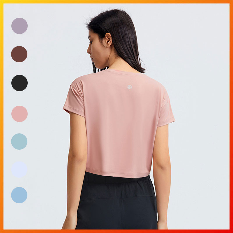 Lululemon Mới Áo Thun Tập Yoga Không Tay Dáng Rộng 7 Màu Ds071