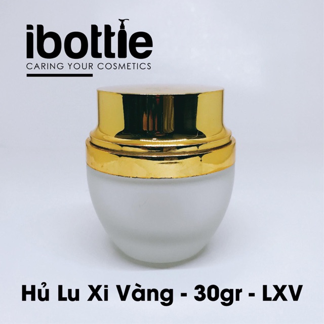 Hủ chiết mỹ phẩm - hủ lu nắp xi vàng 30g