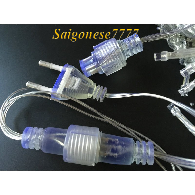 (Có Phích Nối Điện-Đèn Không Chớp Nháy) Dây Đèn Đom Đóm Đèn Led  Fairy Light Trang Trí Quấn Cây Sân Vườn Noel