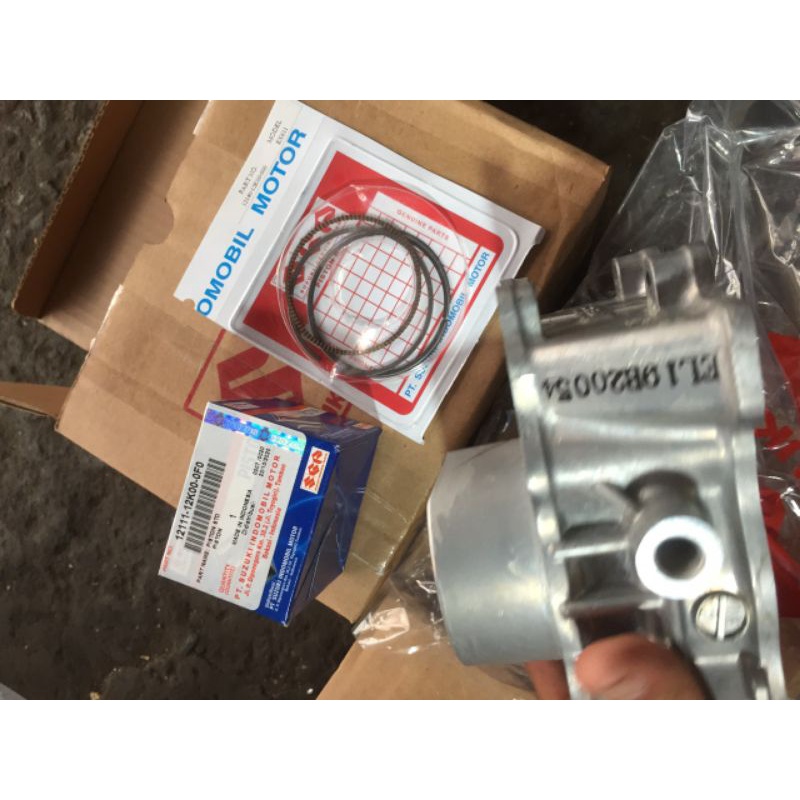 Full bộ lòng + trái piston + bạc  Su Satria FI - zin hãng