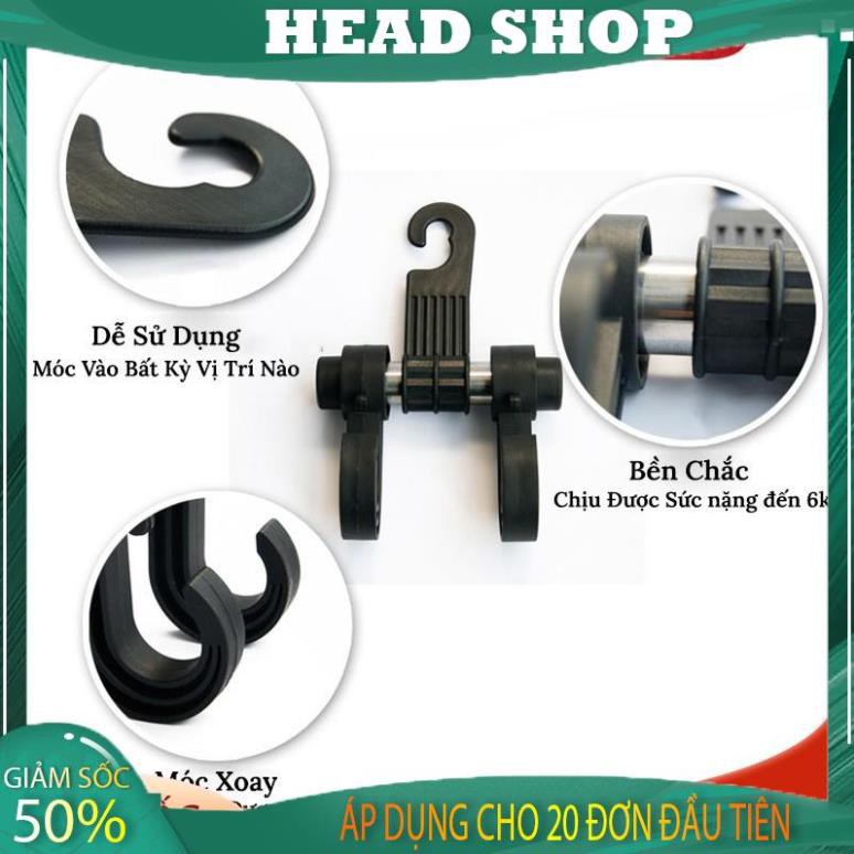 Móc Treo Đồ Ô Tô gài Sau Ghế xe hơi kiêm giá đỡ điện thoại MT2 HEADSHOP