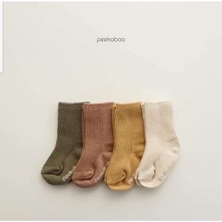Tất thu đông Peekaboo, chống trượt cho bé
