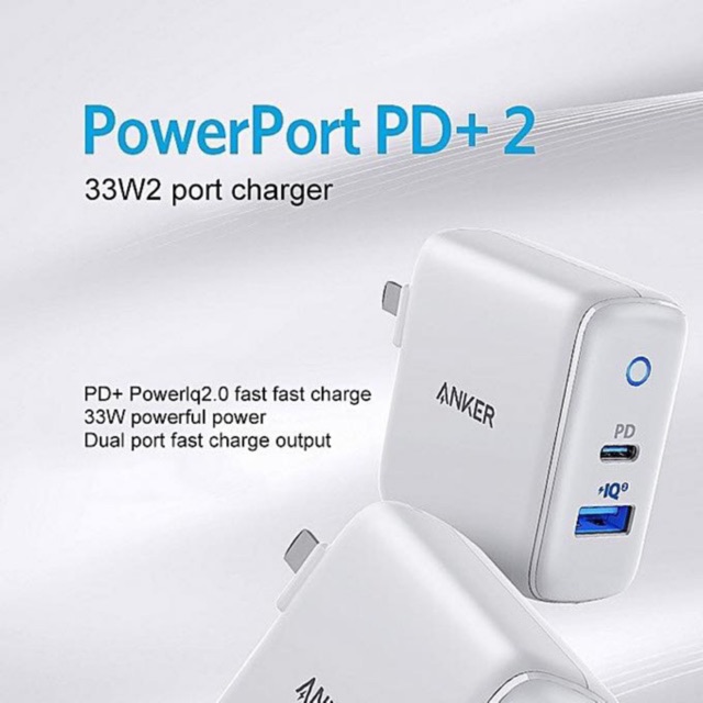Củ sạc 33W Anker A2626 Powerport PD+ 2