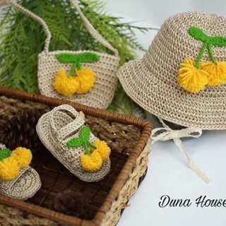 Combo 3 món len, sợi HandMade cho bé
