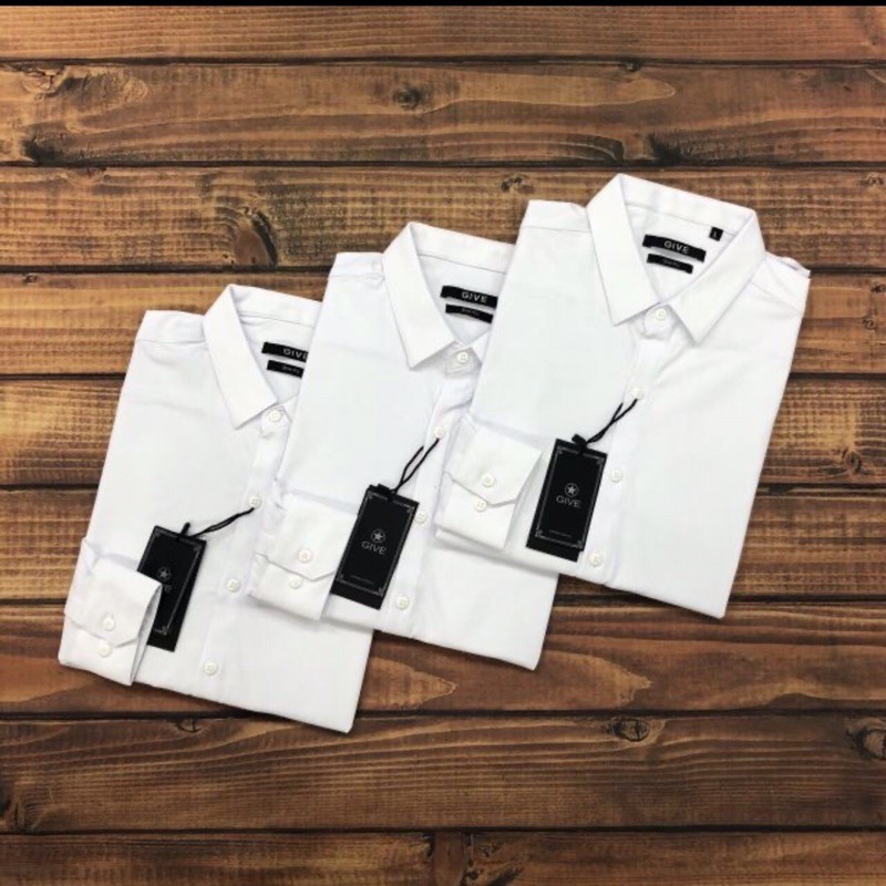 Áo Trắng Trơn Nam Give Form SlimFit ôm Body giá cực rẻ | BigBuy360 - bigbuy360.vn