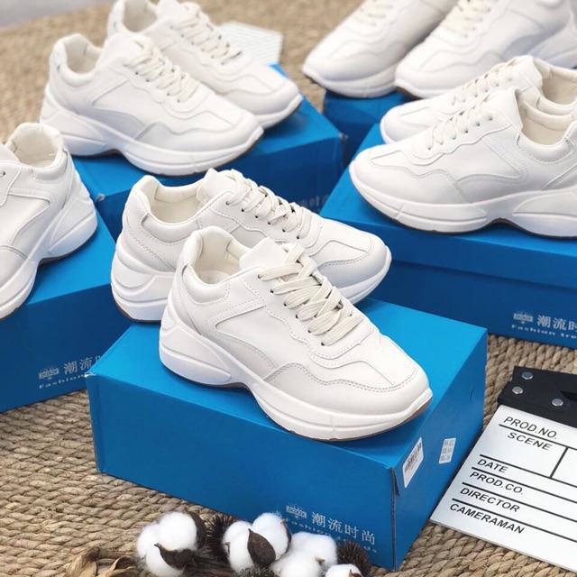 Giày Nữ Độn 🍁FREESHIP🍁 Giày Thể Thao Nữ Độn Đế Trơn