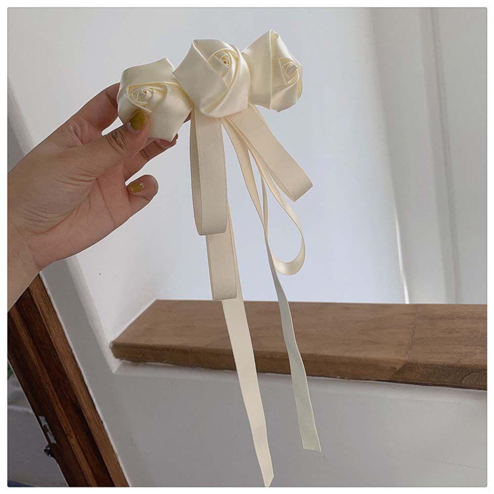 Kẹp Tóc Đính Ruy Băng Dễ Thương Thời Trang Mùa Hè Cho Bạn Gái