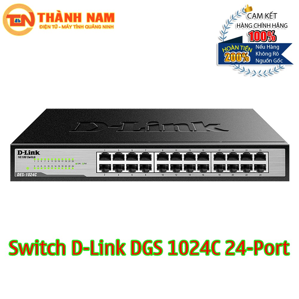 [FREESHIP 99K]_Switch D-Link DGS 1024C 24-Port 10/100/1000 Mbps
