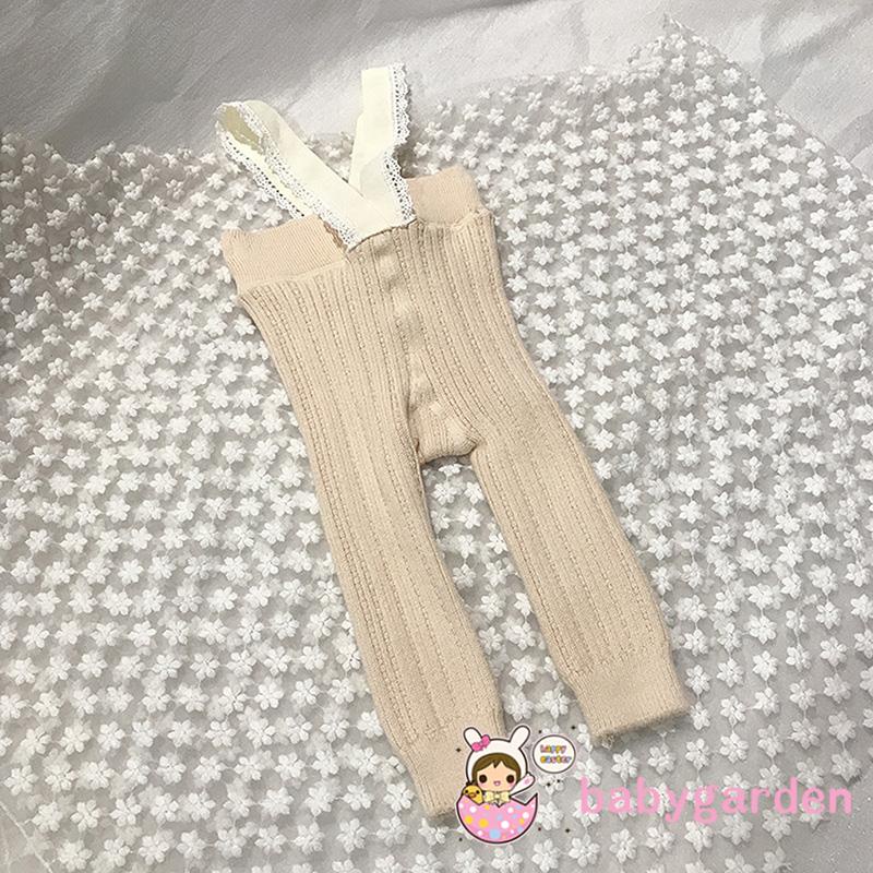 Quần Tất Dệt Kim Phối Ren Mềm Co Giãn Dành Cho Bé Gái 0-4 Tuổi