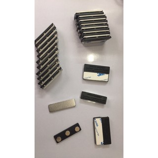 Nam châm cài áo, thẻ tên 3 nút đen