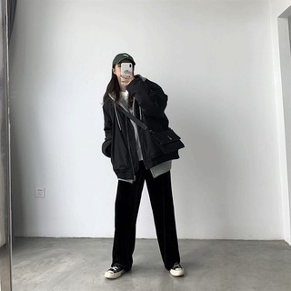 ÁO KHOÁC HOODIE NỈ NGOẠI UNISEX TRƠN 2 MÀU - ÁO NỈ MŨ TAY BỒNG KHOÁ KÉO ULZZANG MÀU ĐEN XÁM