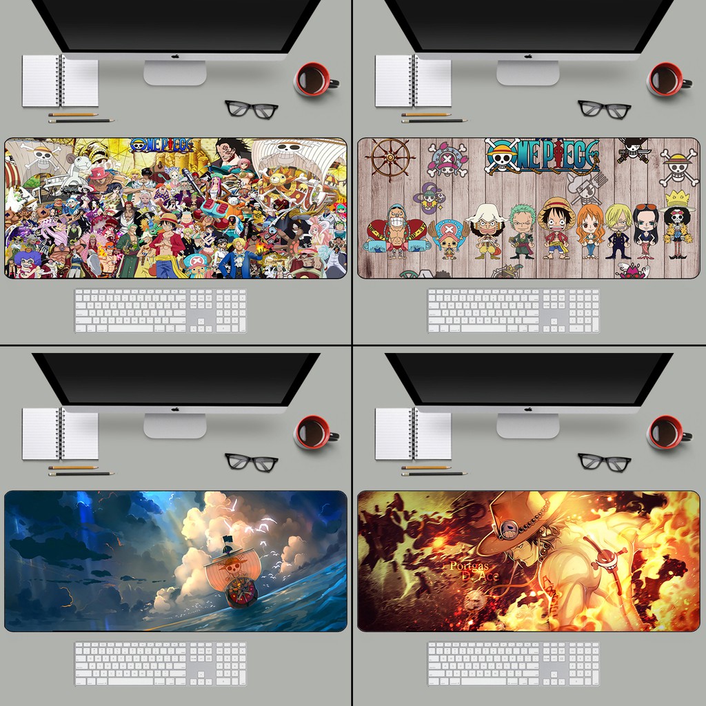Tấm Lót Chuột Và Bàn Phím Cỡ Lớn In Hình Nhân Vật Anime One Piece Độc Đáo