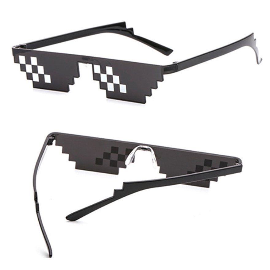 Mosaic Pixel Glasses Sunglasses Practical Coded Sunglasses Birthday Gift
