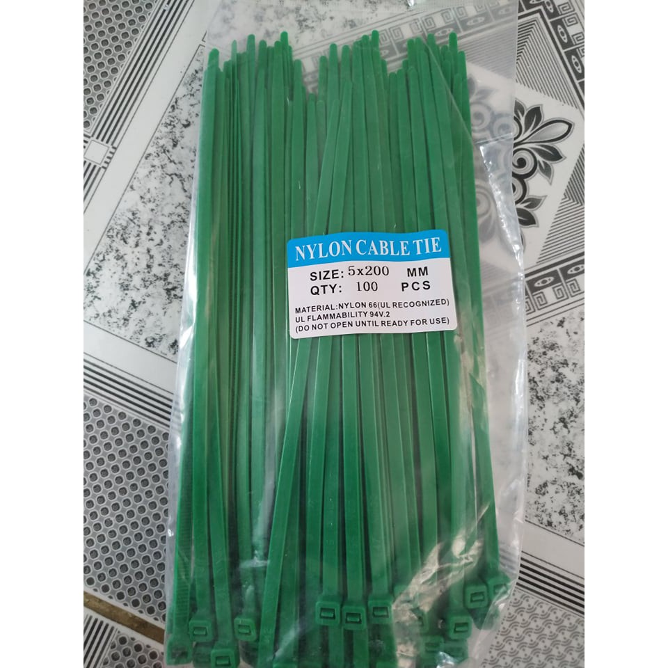 Dây Rút Nhựa 5 x 200mm (Có 5 Màu)