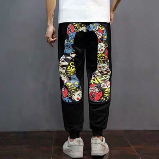 Quần Dài Ống Rộng In Hình Evisu Độc Đáo Cá Tính