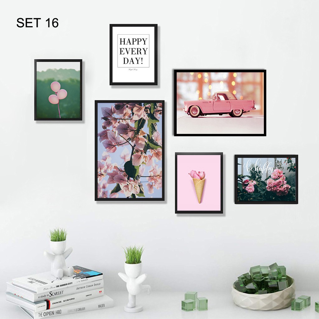 BỘ KHUNG TRANH 6 TẤM PHONG CÁCH BẮC ÂU TUYỆT ĐẸP (BẢO HÀNH 2 NĂM) | BigBuy360 - bigbuy360.vn