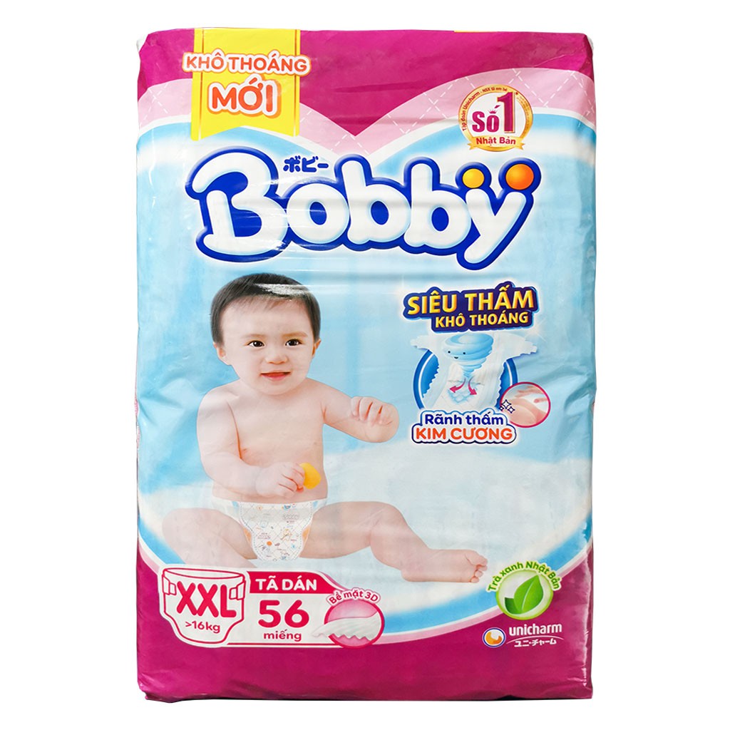 Tã Dán Bobby Size XXL56 (Cho bé &gt;16 kg)