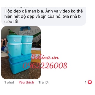 Set 6 hộp trữ đông Dẻo, hộp bảo quản thực phẩm nhựa nguyên sinh